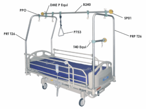 T26 Hill Rom Avant-Guard 800 Traction Frame