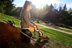 follow force knee brace white lifestyle picture